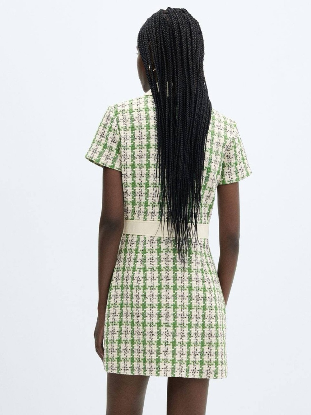 Mango Zipper Tweed Dress - Picture 3 of 4
